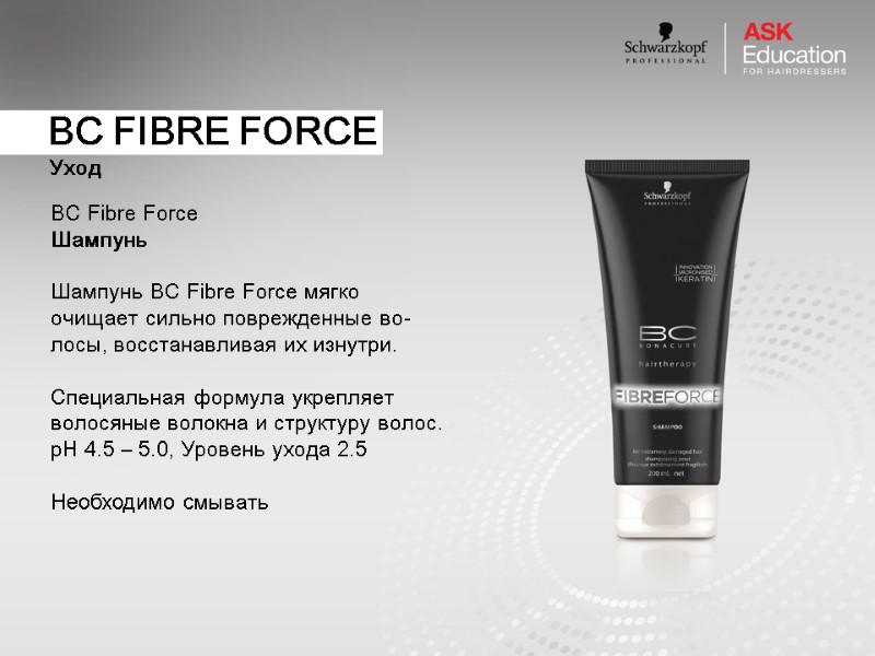 BC FIBRE FORCE Уход  BC Fibre Force Шампунь  Шампунь BC Fibre Force